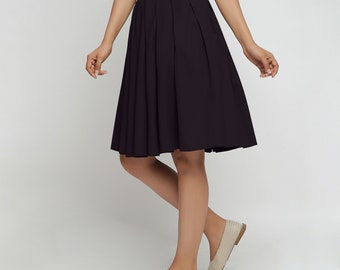 Jupe de longueur genou - Vert-jaune - FEMME | H&M FR