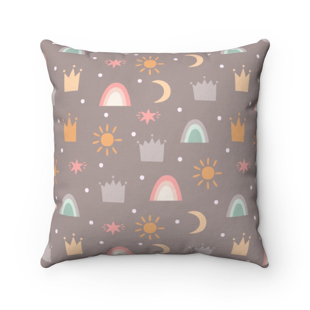 Rainbow Pillow Case Rainbow Baby Neutral Tone Pillow Etsy