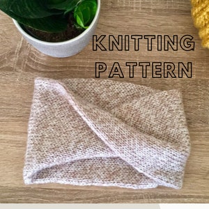 Knitting Pattern - Double Knitted Headband - Beginner Friendly Pattern - Knitting Headband