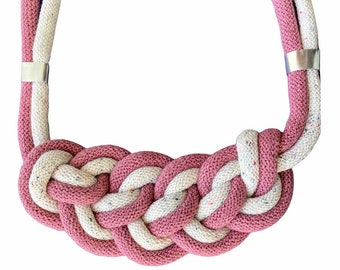 Collana INTRECCI in corda di cotone riciclato