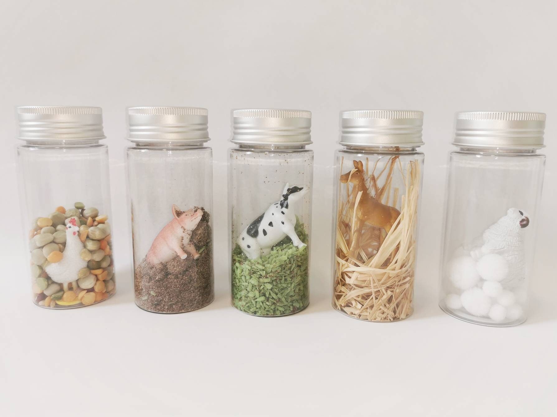 Farm Yard sensory bottles/nursery rhymes/tuff tray/sensory Etsy