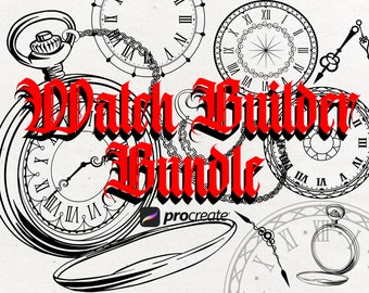 Tattoo Procreate Stamps: Pinsel Set (Digitaler Download)