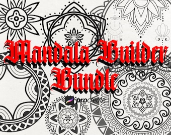 Mandala Tattoo Builder: Procreate Brush Stamps Bundle (Digital Download)