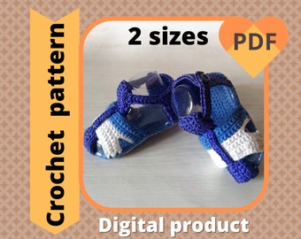 Crochet Baby Gladiator Sandals PATTERN, DIY Summer Booties (PDF Pattern)