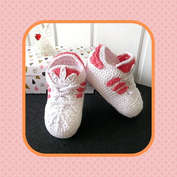 Adidas baby shoes Cotton newborn shoes Baby photo prop Etsy