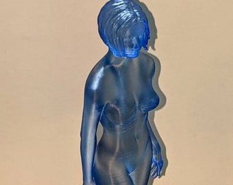 Halo-Inspired AI Female Statue #2 w/ Chip Desk Display - Hi-res (arms down)
