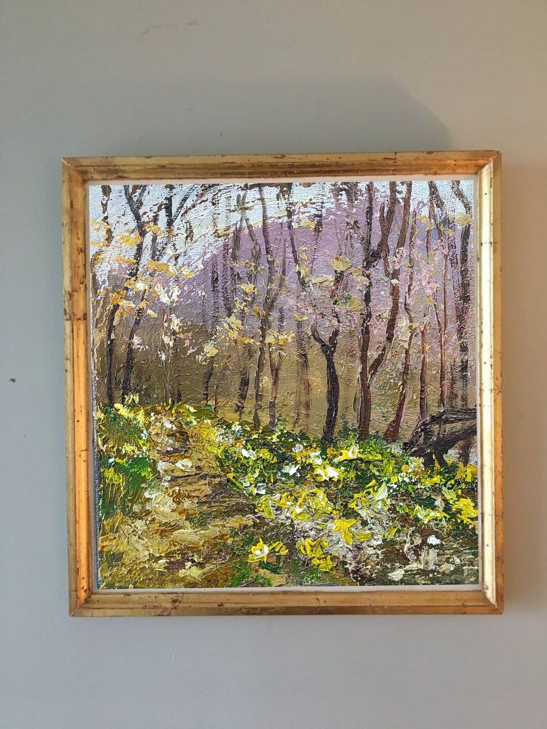 Daffodils Painting Original Oil Painting Impasto Painting Small Oil ...