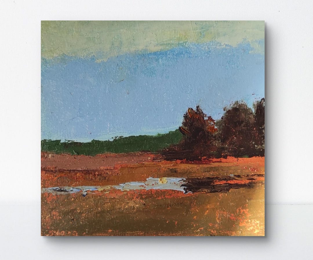 Low Country Art Original Oil Painting Impasto Artwork Miniature ...
