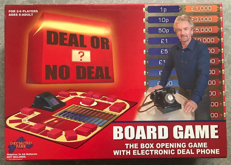 TV Gameshow Board Games Choose From Deal or No Deal / Family Telly