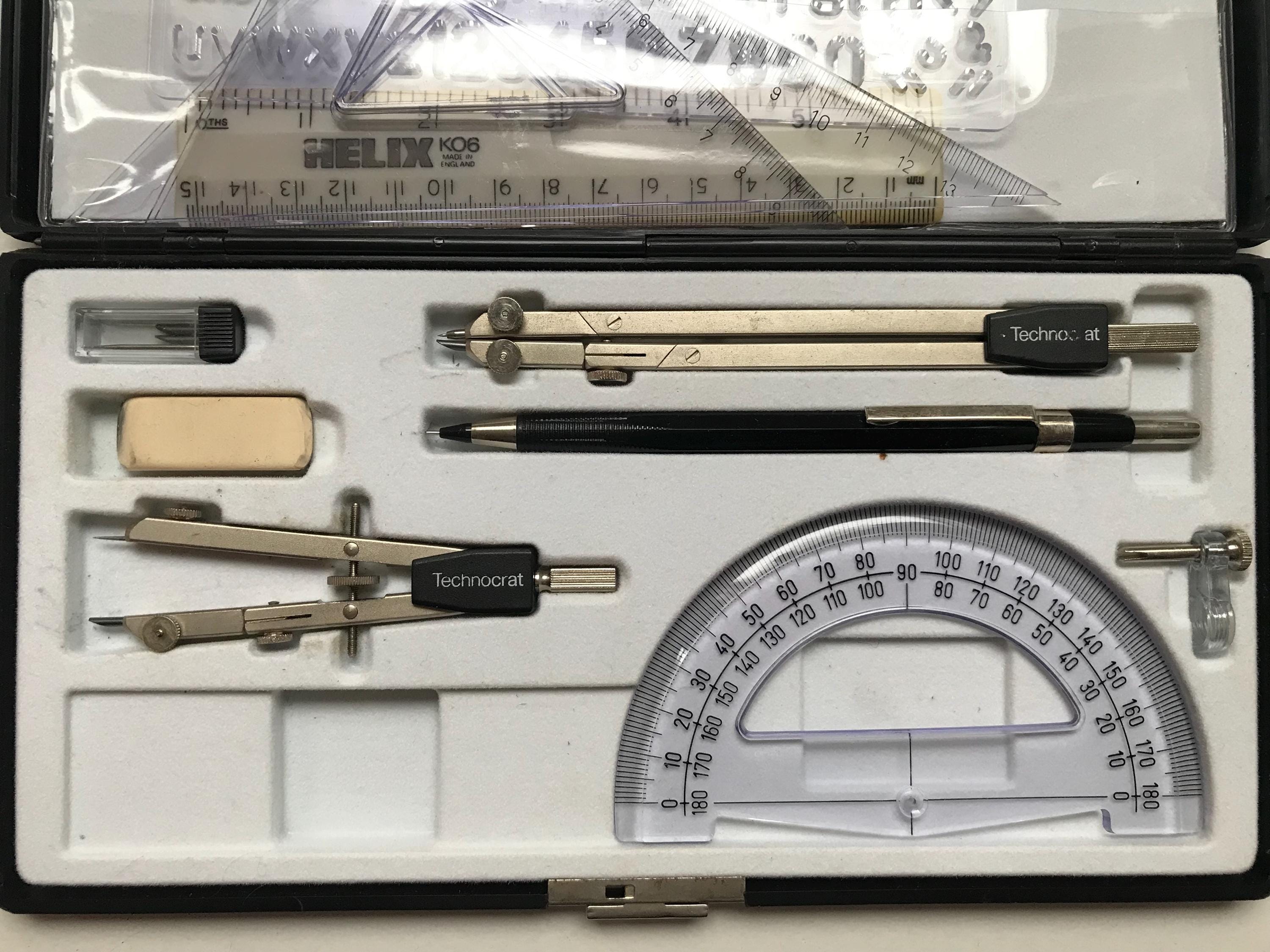 Technocrat Technical Drawing Instrument Set - Etsy UK