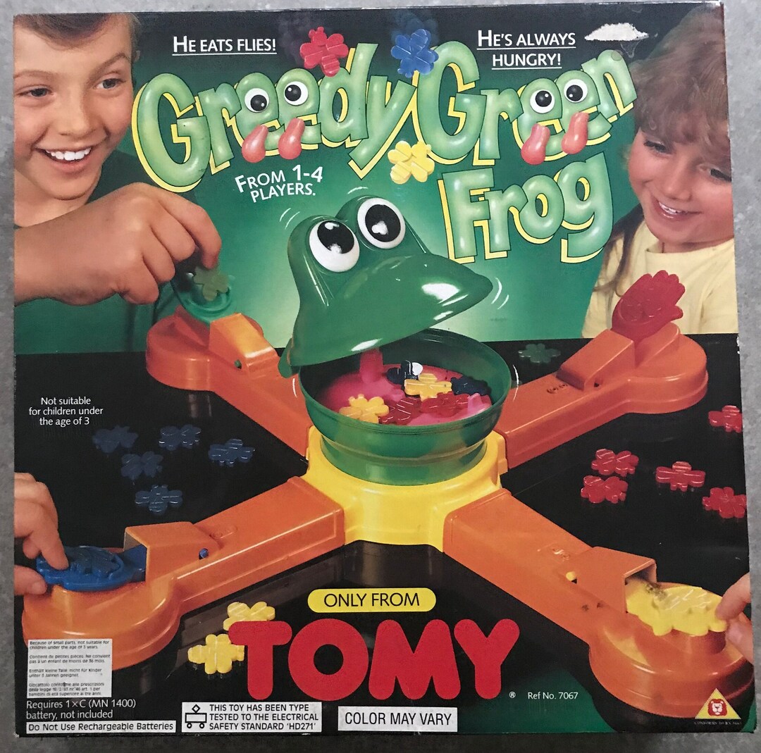 Vintage Board Game Greedy Green Frog by Tomy - Etsy UK