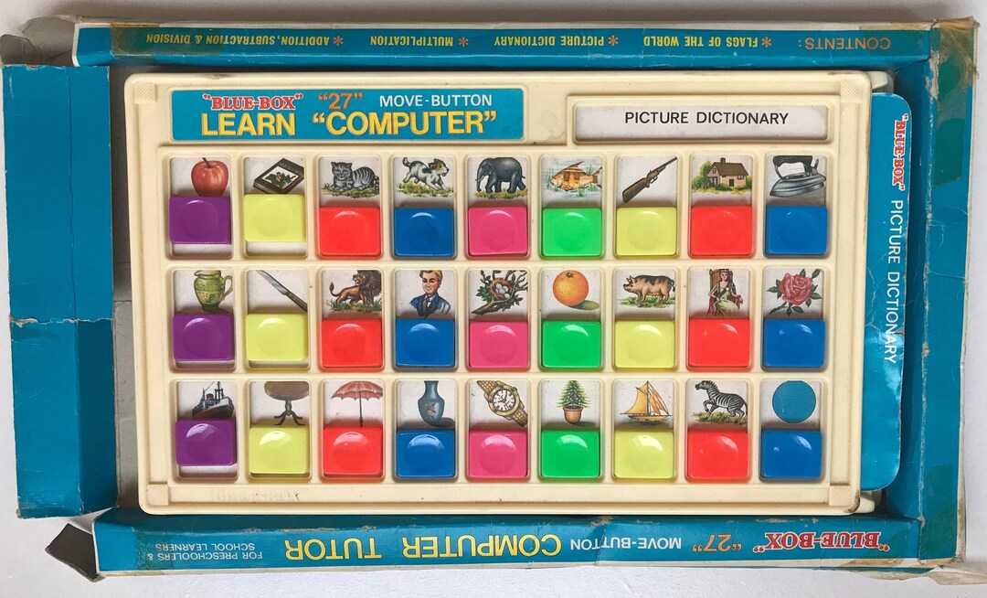 Blue Box Computer Tutor Vintage Educational Game From 1960s - Etsy UK