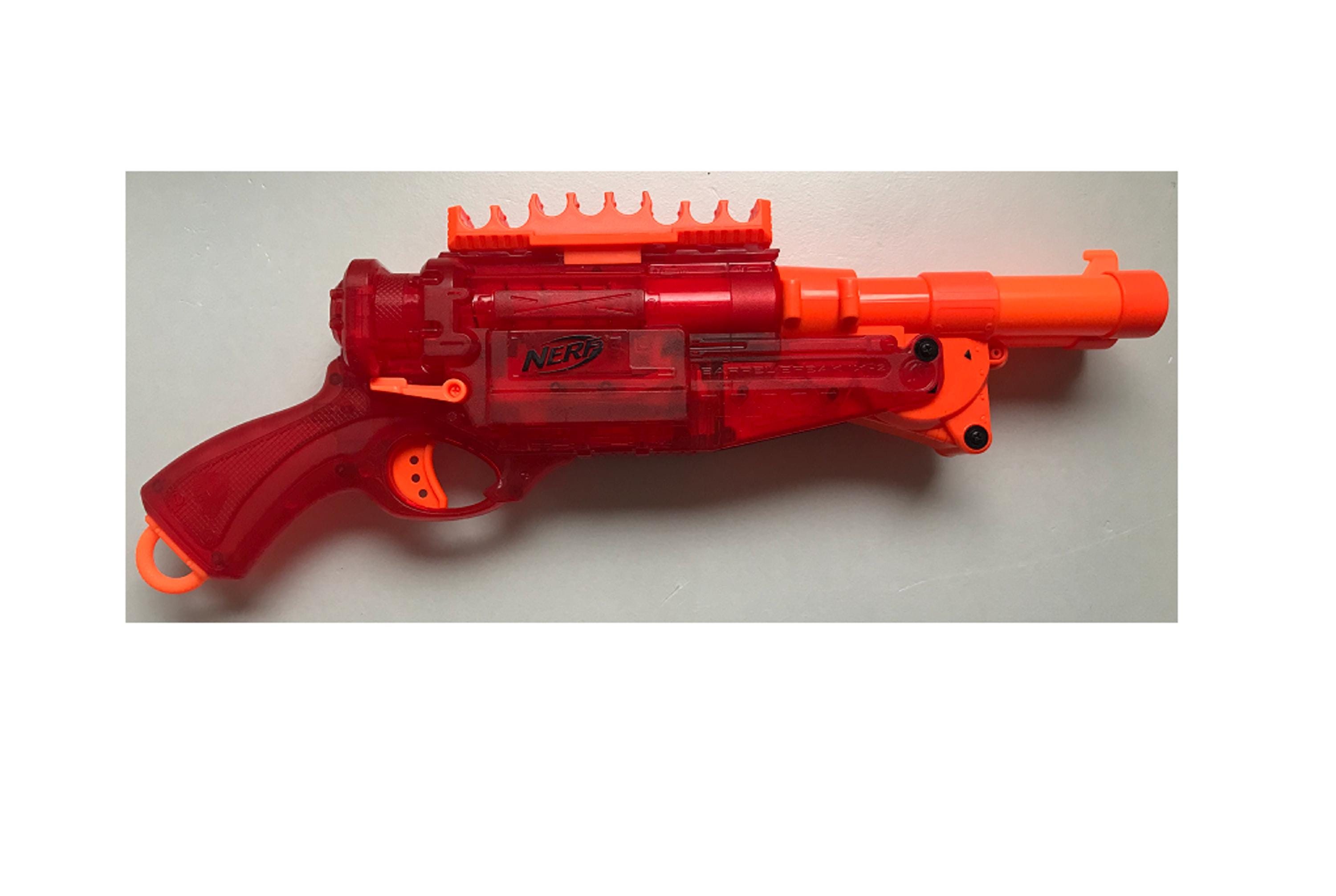NERF Barrel Break IX-2 Sonic Red & Orange - Etsy