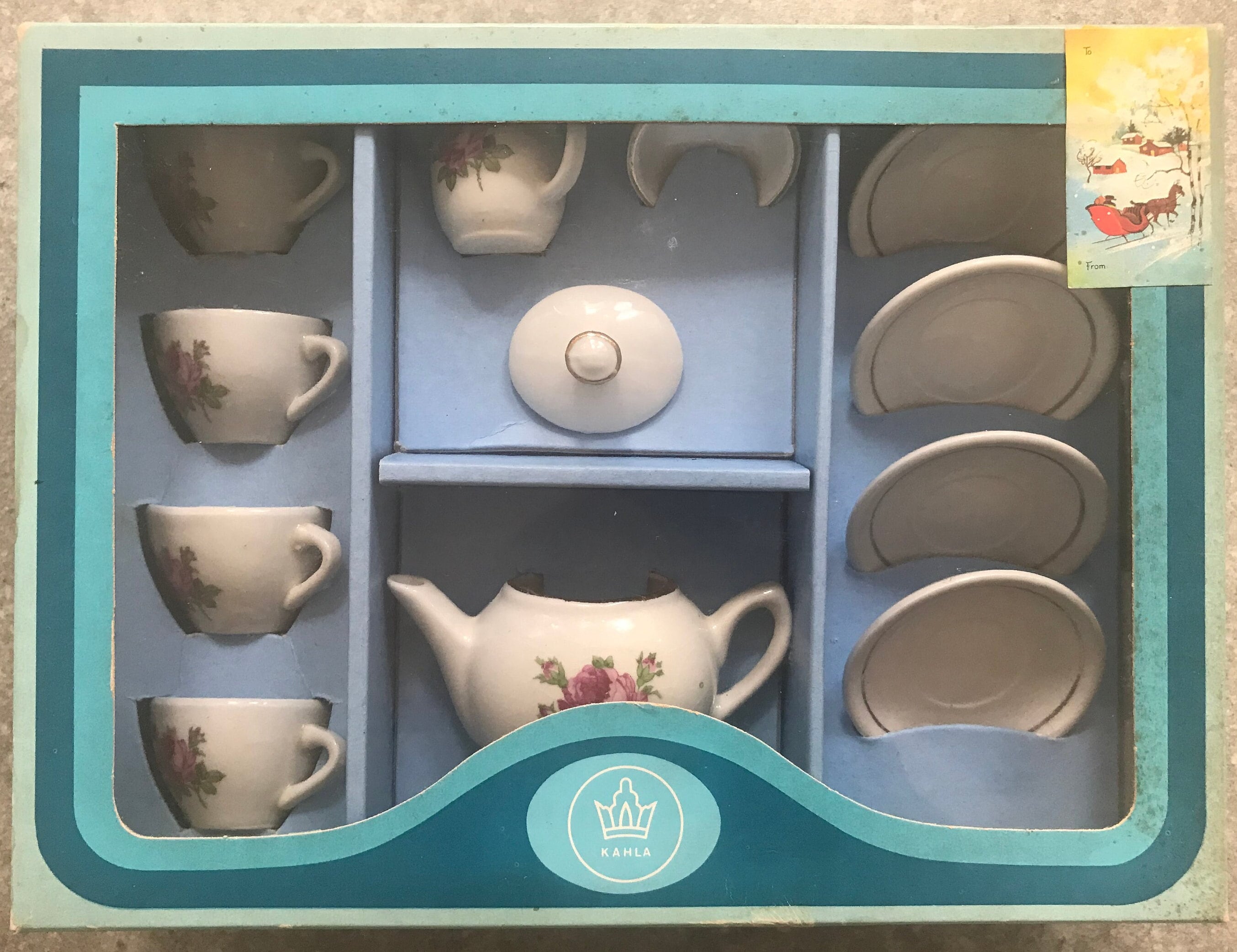 Kids China Tea Set (not Plastic) by Kahla From 1970s Vintage Toy