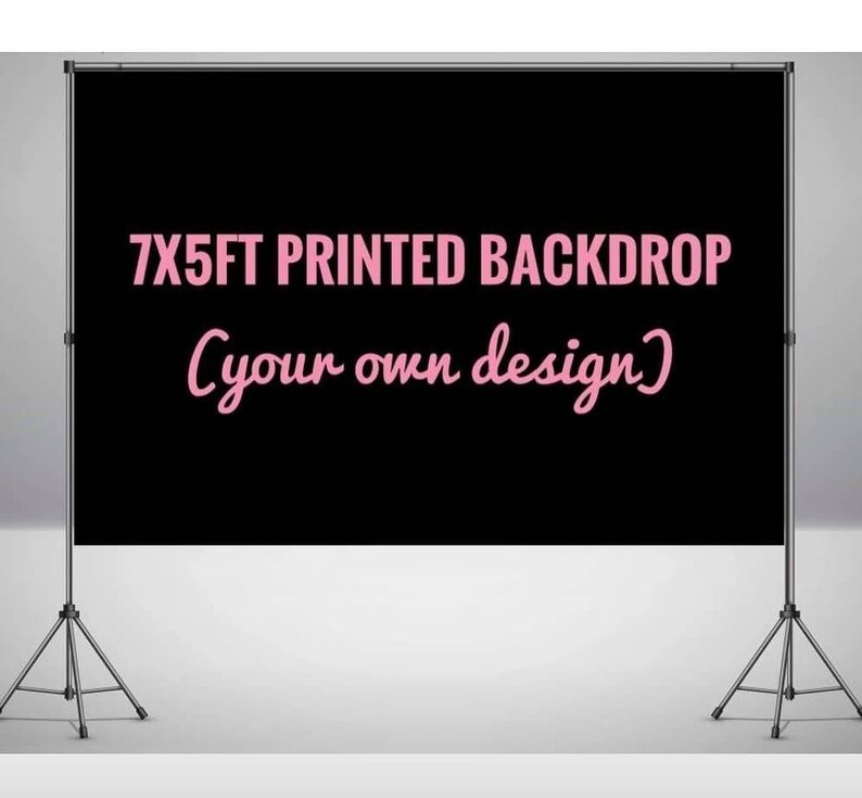 Print your own custom design Banner Backdrop Party | Etsy