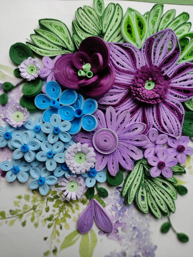 Paper Quilling Wall Art /unframed /quilling Wall Etsy
