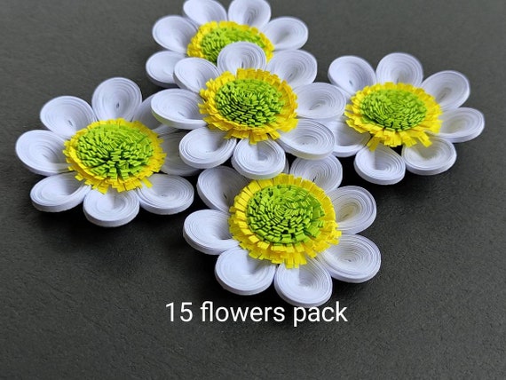 Paper Quilling handmade beautiful colorful flowers 25 lot free shipping