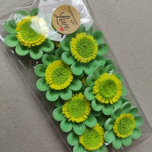 12 Stück Papier Quilling Blumen/Quilling Blumen Lot/Papier Quilling Blumen für die Kartenherstellung/Blumen Verschönerung/quilling Karten/quilling Kunst