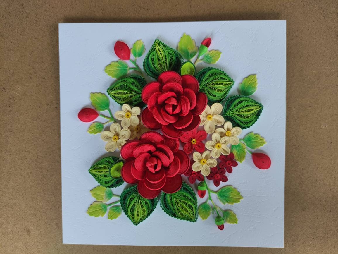 Quilling Art/handmade/paper Quilling Wall Art /unframed Etsy