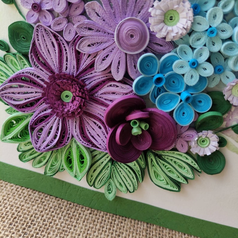 Paper Quilling Wall Art /unframed /quilling Wall Etsy