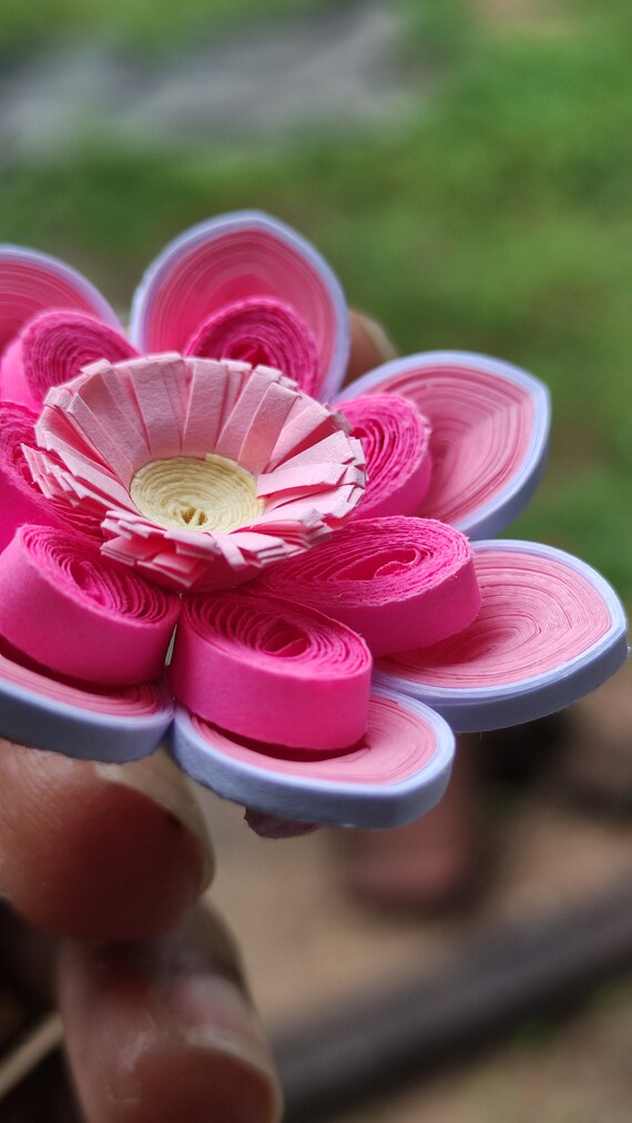 Kit Quilling Fiori Di Carta ODETOJOY | 40 Pezzi, 8 Modelli Dahlia E Margherita Per Scrapbooking - Foto 10