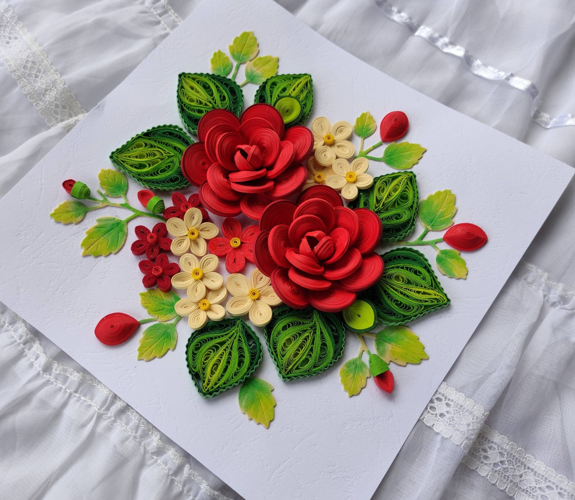 Quilling Art/handmade/paper Quilling Wall Art /unframed Etsy