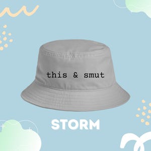 This & Smut Embroidered Bucket Hat For Book Lovers and Spicy Romance Fans