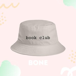 Book Club Embroidered Bucket Hat: For Book Lovers and Spicy Romance Fans
