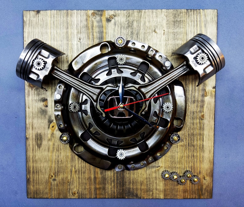 Honda Wall Clock Automotive Art Automotive Pressure Plate Etsy