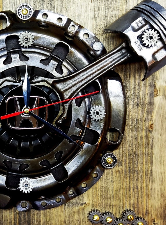 Abstract Clock Automotive Auto Art Clock