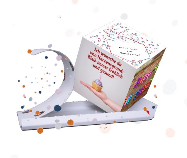 birthday card with a confetti surprise from my cube © also etsy birthday card with a
