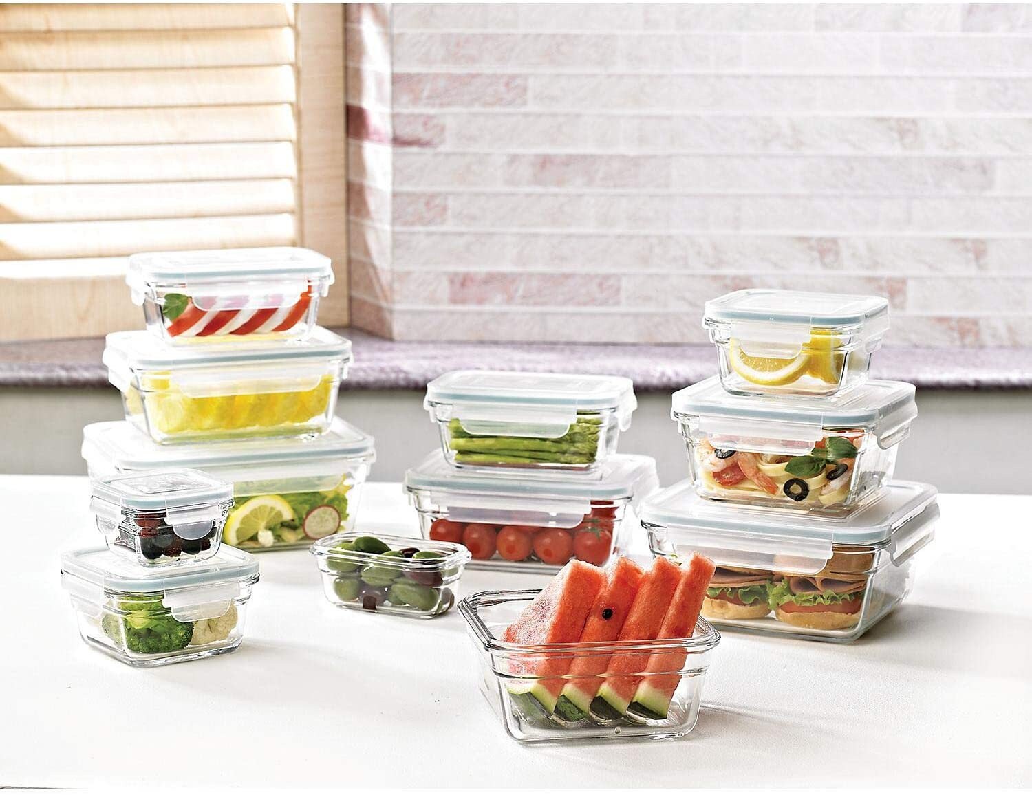 24_Piece Glass Food Storage Set by Glasslock best sellers Etsy