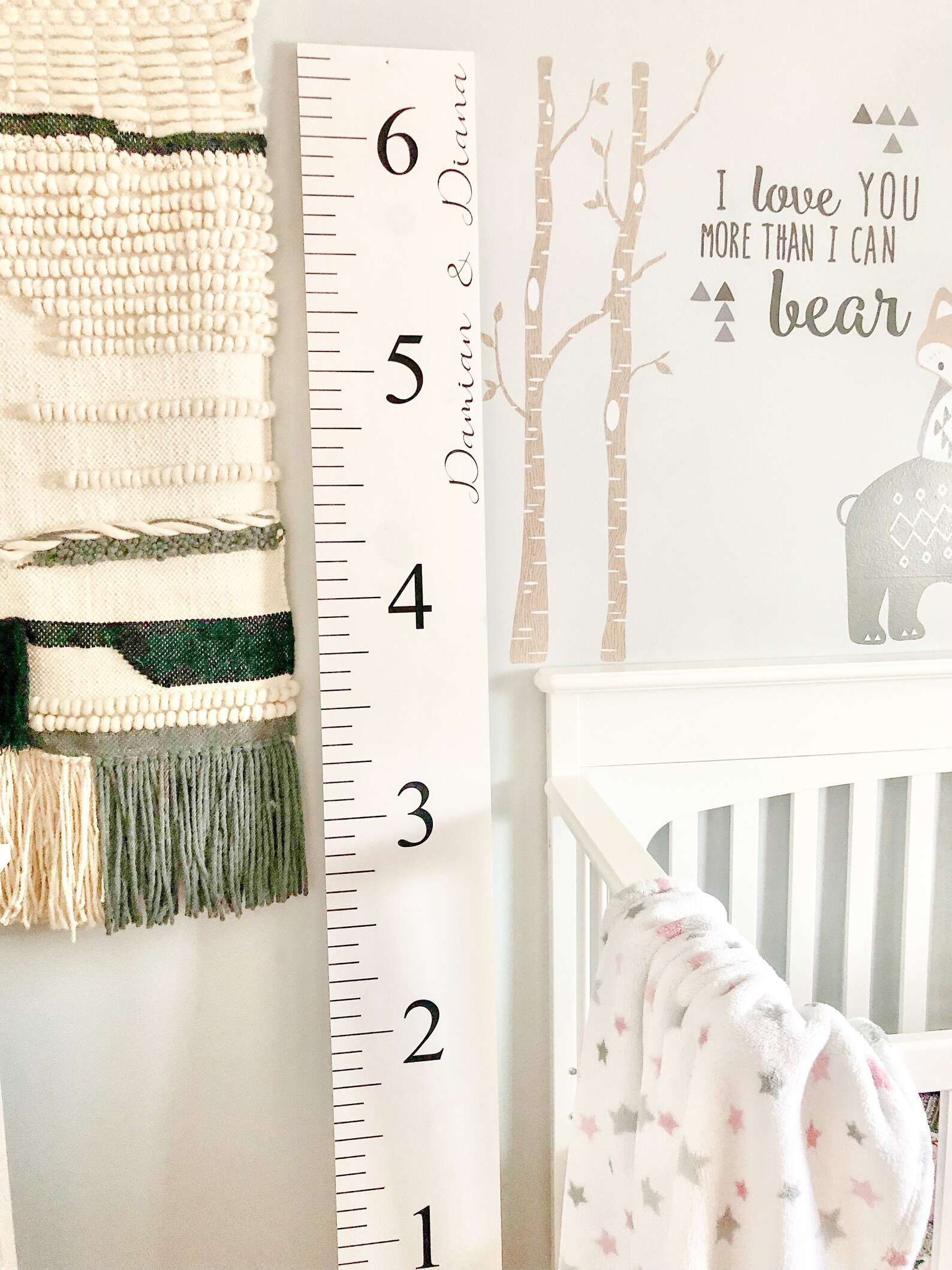 Growth Chart Kids Growth Chart Kids Wall Growth Chart Ruler Etsy Canada