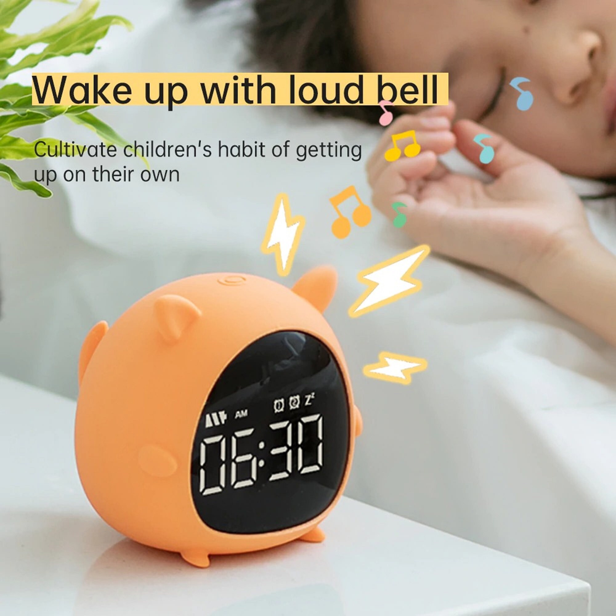 Children Sleep Bedside Alarm Clock Digital Wake Up Temperature Etsy