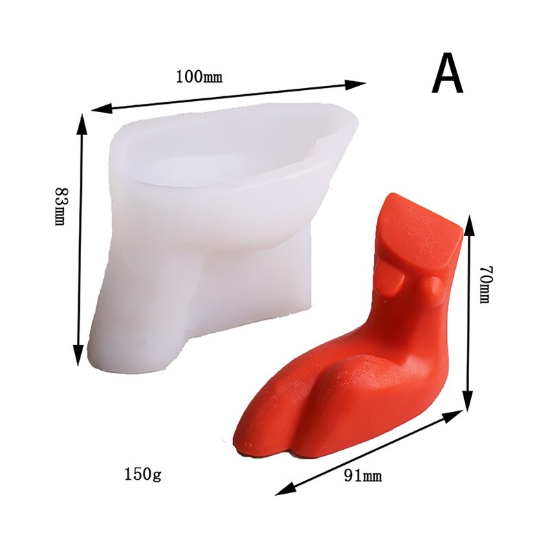 Candle Silicone Mold Abstract Human Body Candle Resin Mold Etsy