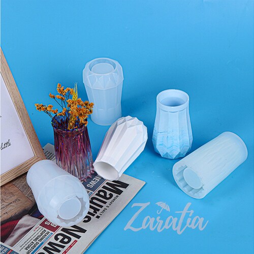 Flower Vase Mold 3D Vase Resin Mold Flower Bottle Silicone Etsy