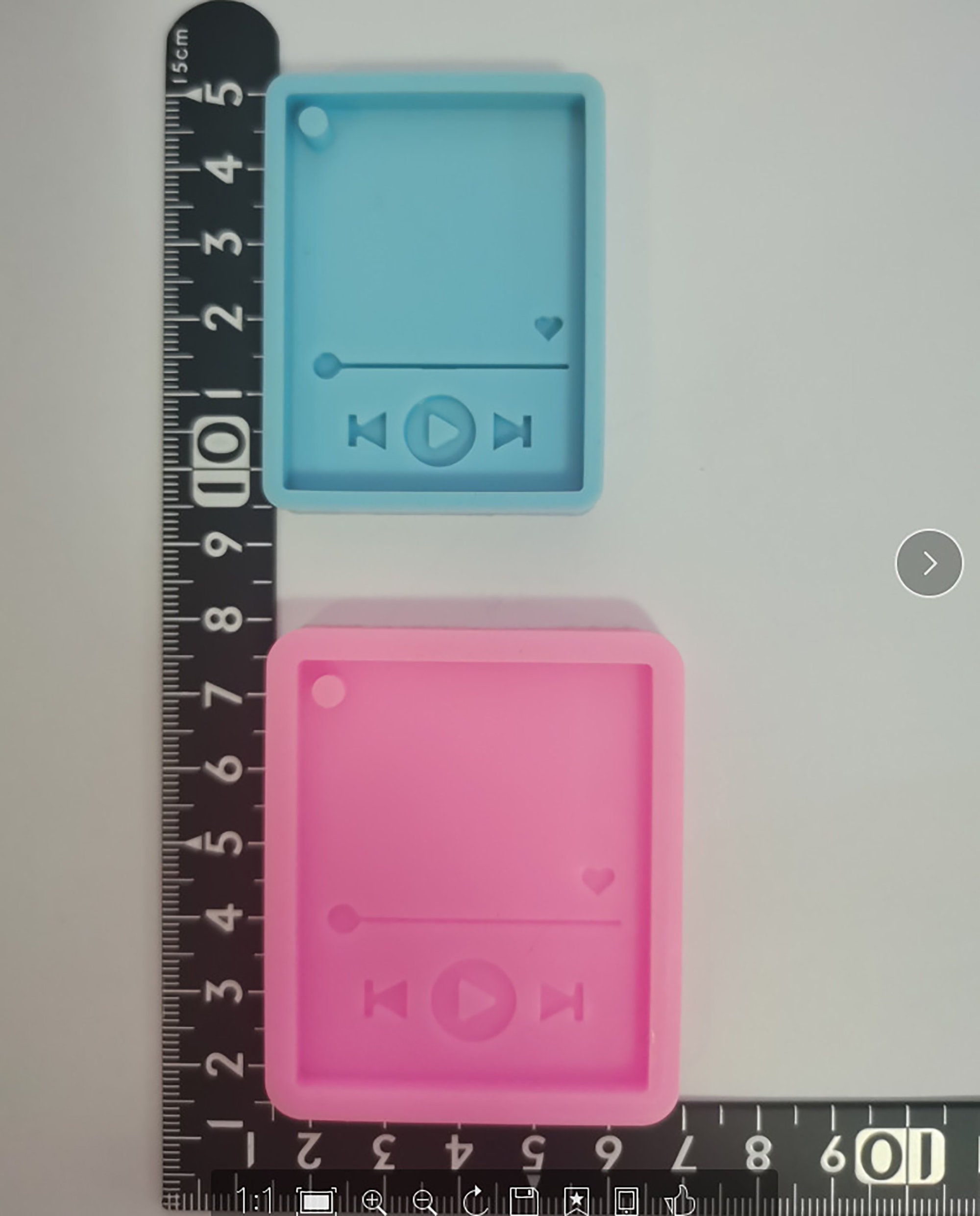 Music Player Keychain Mold MP3 Player Silicone Mold Song Etsy