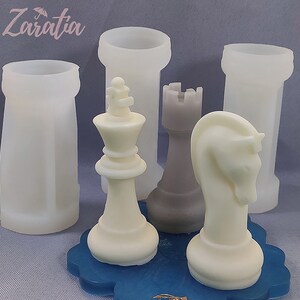 Big Silicone Chess Mold-plaster Concrete Chess Piece Mold-chess