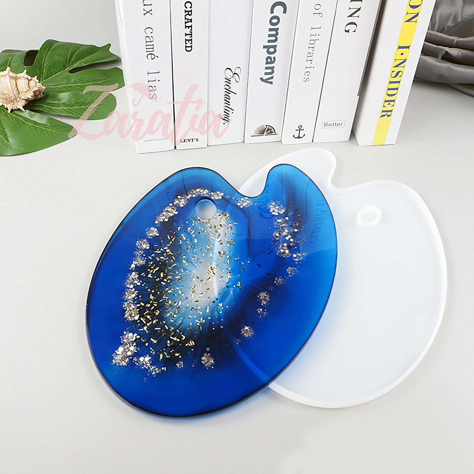 Color Palette Tray Resin Mold Palette Silicone Mold Coaster Etsy