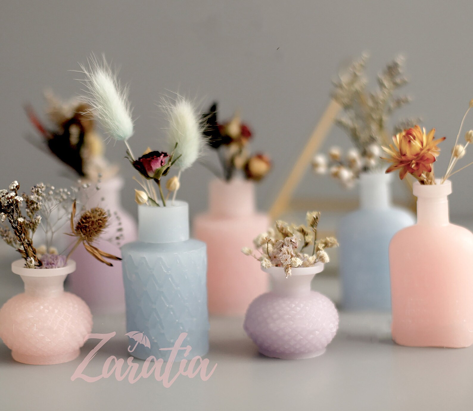 Flower Vase Mold 3D Vase Resin Mold Flower Bottle Silicone Etsy