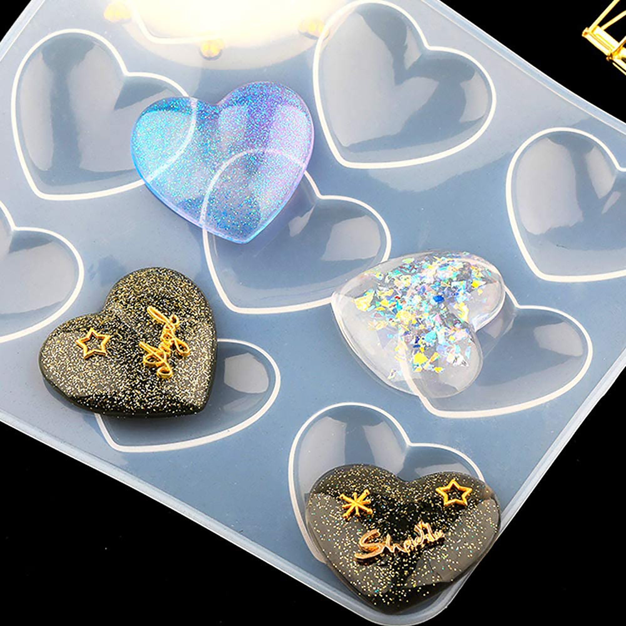 Hearts Resin Mold Heart Pendant Silicone Mold Jewelry Making Etsy UK
