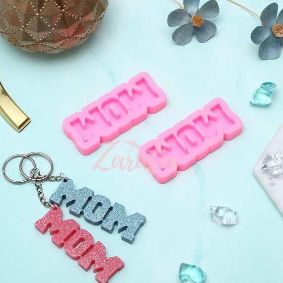 Mom Name Mold, Mom Keychain Resin Mold, Jewelry Making Silicone Mold, Gifts  for Mom, Resin Keychain Molds 