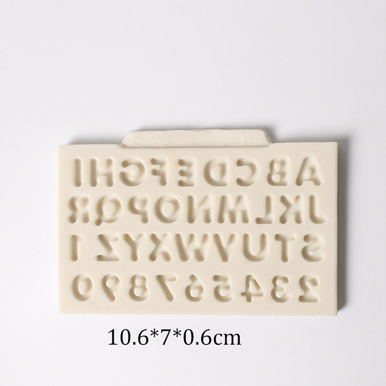 thumbnail image 2 of Baby Letter Silicone Mold - Fondant, Chocolate, Clay Crafting (5.78x1.73") 2 of 12