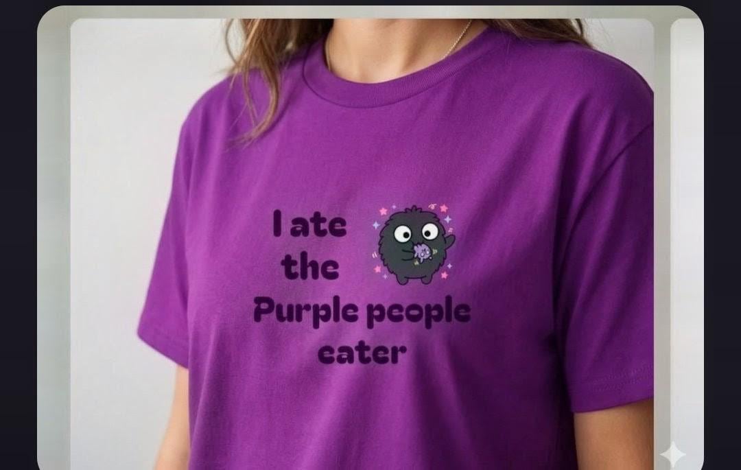 Purple People Eater Shirt - Etsy