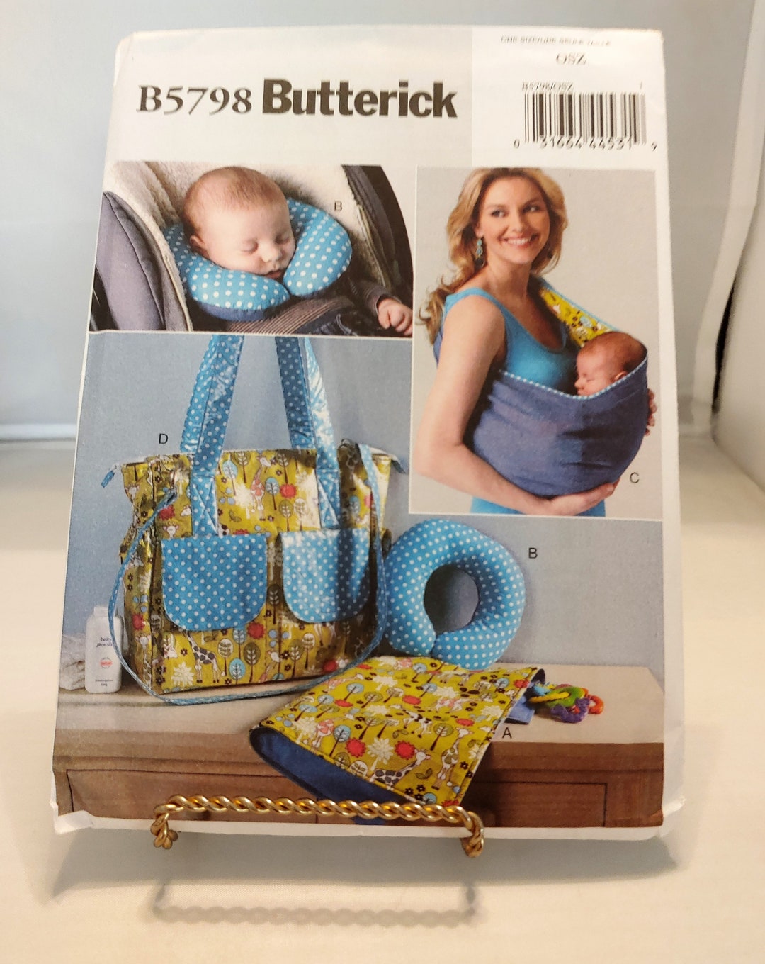 Butterick Pattern, Baby Changing Pad, Baby Neck Support, Baby Carrier, Diaper Bag, Newborn Set