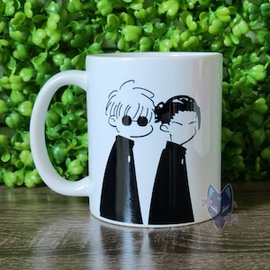 Gojo & Geto Best Friend Ceramic Mug 11oz - Satoru Gojo - Suguru Geto - JJK - Jujutsu Kaisen - SatoSugu
