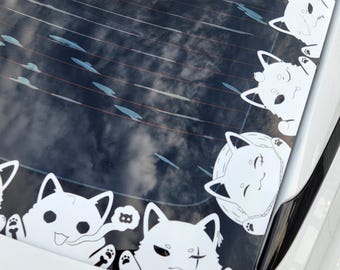 Strawhat Pirates Cat Peeker Vinyl Decal Bundle - Strawcats - One Piece - Anime Merch - OP