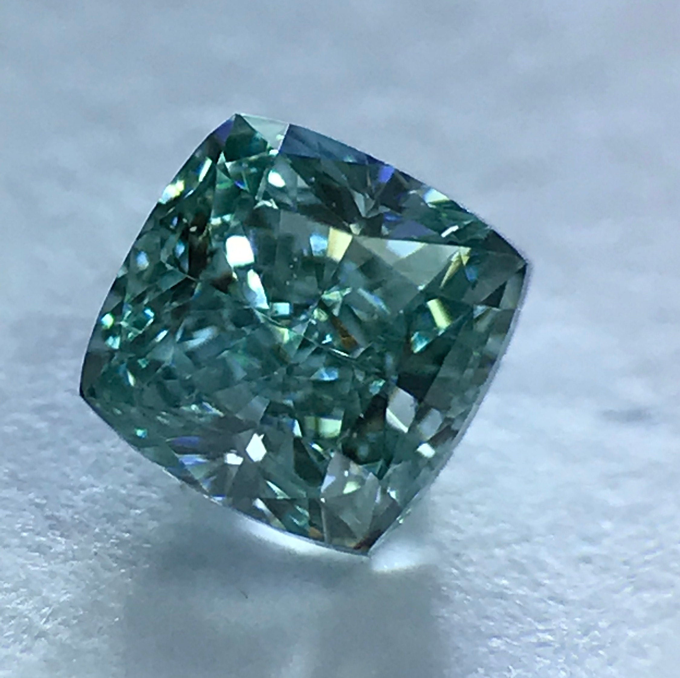 GIA Certified Blue Green Color Diamond Etsy