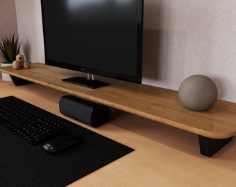 Riser d'écran en bois, Riser d'écran pour moniteur en bois