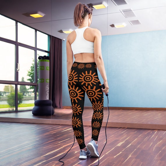 Paleo Sun Symbol 2 Yoga Pants Leggings 
